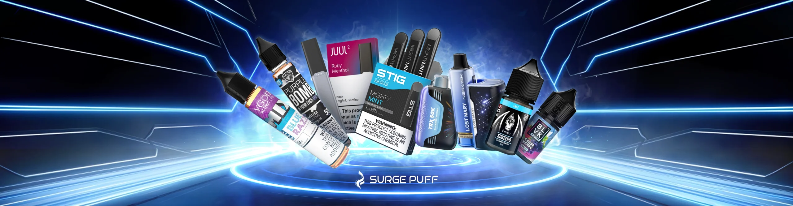 Surge Puff the top destination for premium disposable vapes, e-liquids, and vape devices in the United States. Worldwide Shipping Vape Retailer